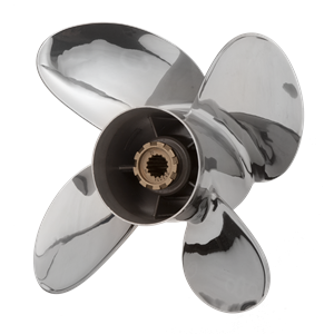 PowerTech ELE4 Performance 4 Blade  Stainless Propeller - Mercury
