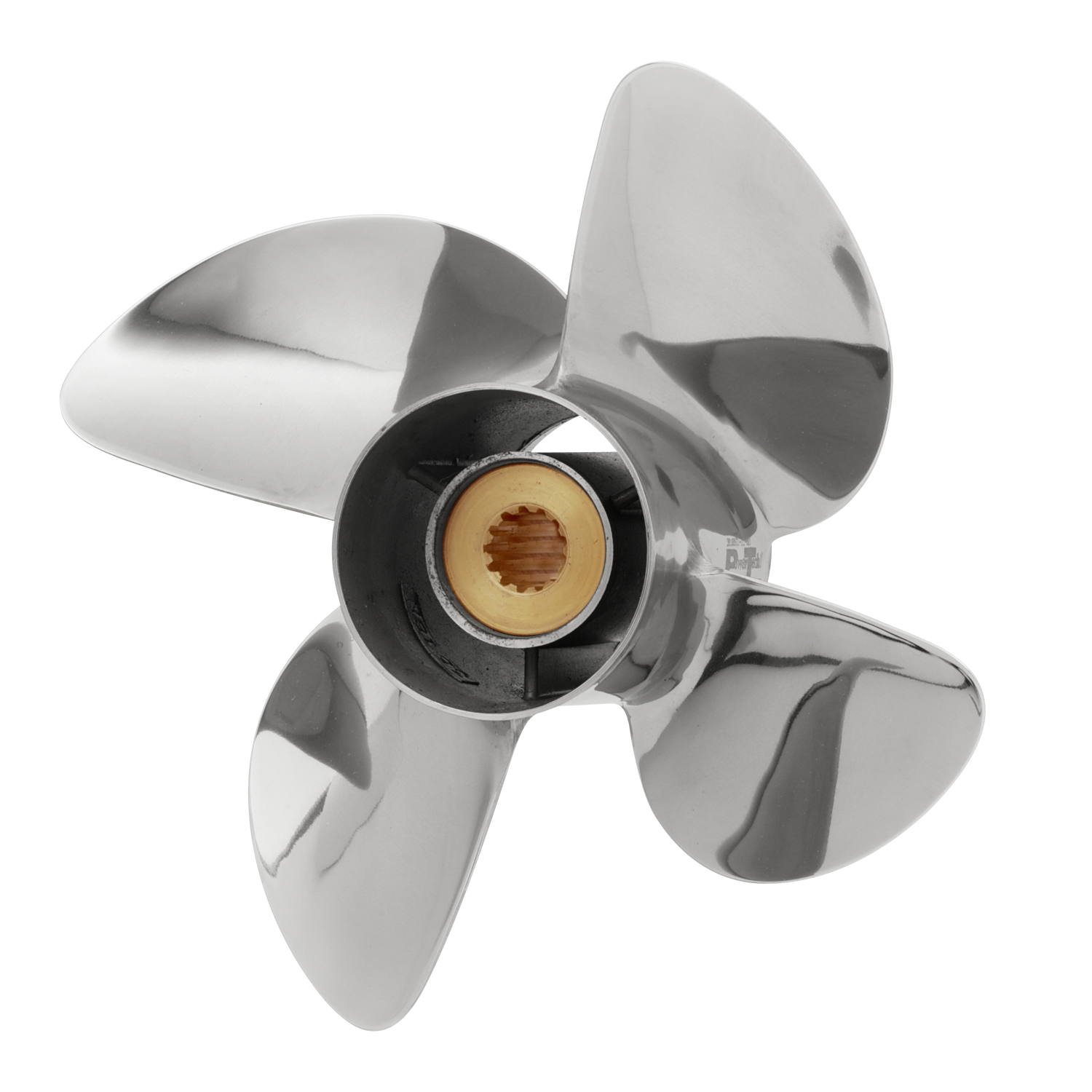 PowerTech SCB4 4 Blade Stainless Propeller Fits Suzuki 35-65HP