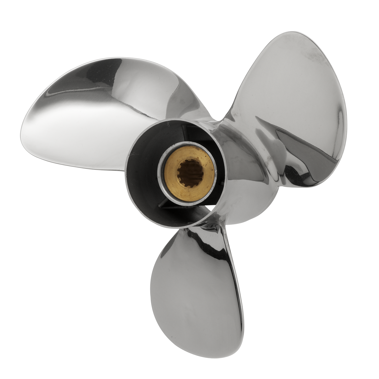 PowerTech SRD3 3 Blade Stainless Propeller Fits Suzuki 35-65HP