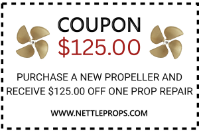 "$125.00 Off" Prop Repair When You Buy A New OJ Propeller