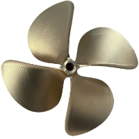 OJ 3007 EVO Propeller 4 Blade 18 x 16 LH  SPLINE BORE .140 CUP