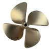 OJ 3712 EVO Propeller 4 Blade 17.5 x 14.25 LH  1 1/4" Bore  .140 CUP  