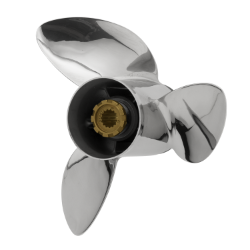 PowerTech ELD Stainless Propeller - Evinrude / Johnson ELD3 Blade PowerTech ELD 3 Performance Stainless Evinrude/Johnson Propeller , VT145ELD3R15P , VT145ELD3R17P , VT145ELD3R19P , VT145ELD3R21P