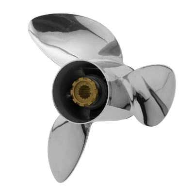 PowerTech ELD Stainless Propeller - Honda ELD3 Blade PowerTech ELD 3 Performance Stainless Honda Propeller, VT145ELD3R15P , VT145ELD3R17P , VT145ELD3R19P , VT145ELD3R21P 