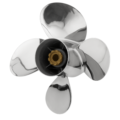 PowerTech MQS 4 Blade Propeller - Mercury "PowerTech MQS 4 Blade Stainless Steel Propellers, MQS4, Mercury