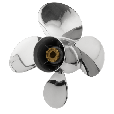 PowerTech MQS 4 Blade Propeller - Yamaha "PowerTech MQS 4 Blade Stainless Steel Propellers, MQS4,Yamaha