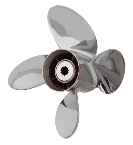 PowerTech PRO 4-Blade Stainless Propeller - Yamaha - PRO4-Yamaha