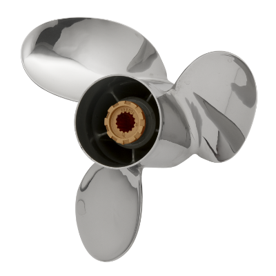 PowerTech RAF Stainless Propeller - Evinrude / Johnson RAF3 Blade PowerTech RAF 3 Performance Stainless Evinrude/Johnson Propeller, VT145RAF3R13P, VT145RAF3R15,VT145RAF3R17,VT145RAF3R19,VT145RAF3R21