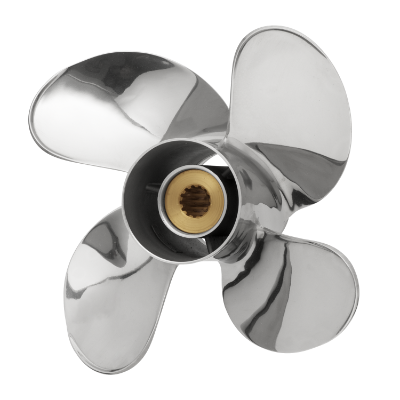 PowerTech SWC 4Blade Stainless Propeller - Honda SWC,SWC4,Power Tech Propellers,PowerTech props, Honda 35-50HP, SWC4R9PYS50,SWC4R10PYS50,SWC4R11PYS50,SWC4R12PYS50,SWC4R13PYS50,SWC4R14PYS50