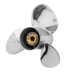 PowerTech Stainless MQF Propeller - YAMAHA MQF3 Blade PowerTech MQF 3 Performance Stainless Yamaha Propeller ,YM90MQF3R13P,YM90MQF3R15P