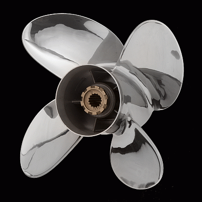 PowerTech WBB4 - 4 Blade Stainless Propeller - Honda WBB4,WBB 4,WBB,4 Blade PowerTech WBB4 Performance Stainless  Honda Propeller , CLH200WBB4R10P, CLH200WBB4R11P, CLH200WBB4R12P, CLH200WBB4R13P, CLH200WBB4R14P, CLH200WBB4R15P