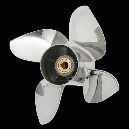 Rxb4 Power Tech RXB Four Blade Propeller Fits 85 - 140 HP Evinrude / Johnson ...